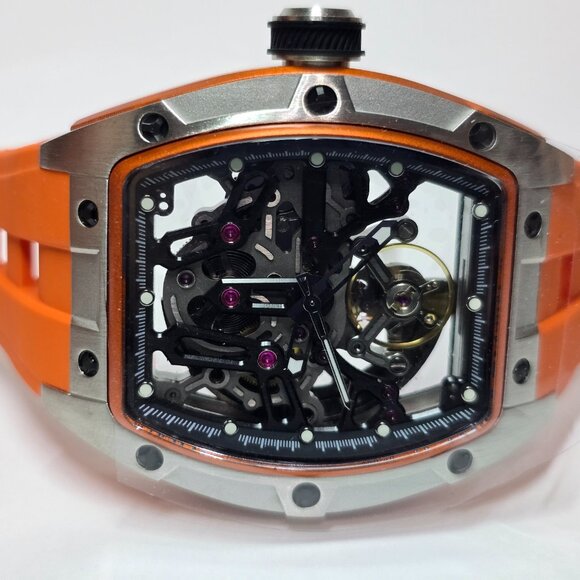 Invicta S1 Rally Orberus Automatic Men's Watch Skeleton Dial 44mm Orange (49033) - Picture 7 of 13